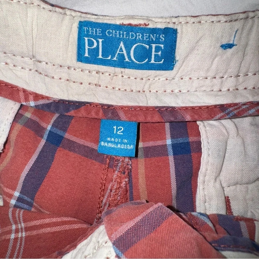The Children's Place Red and Blue Plaid Shorts‎
